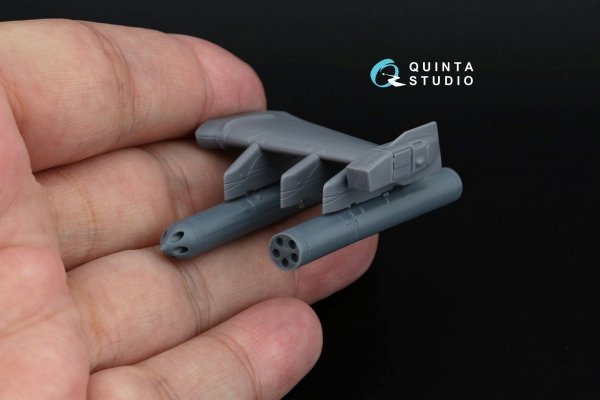 Quinta Studio QT72026 B-13L5 rocket pods, 2 pcs (for all kits) 1/72