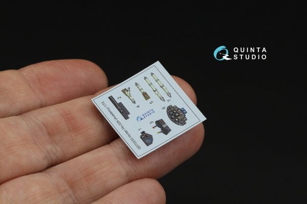 Quinta Studio QD72233 Horten Ho 229 3D-Printed &amp; coloured Interior on decal paper ( Academy ) 1/72