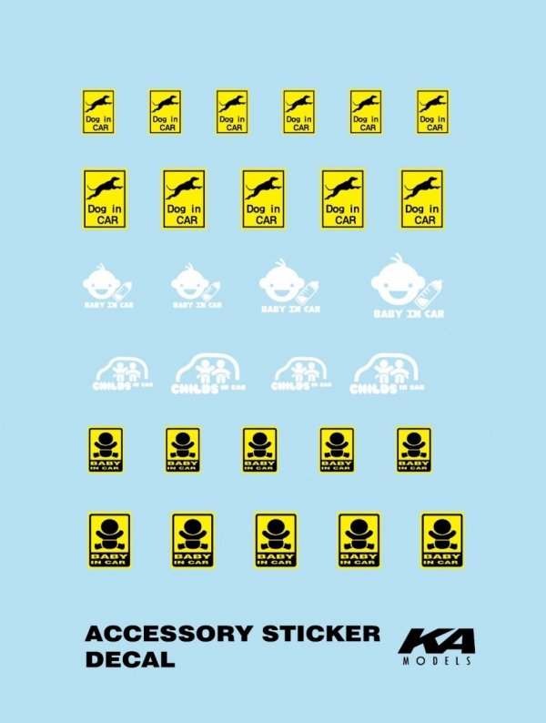 KA Models KD-24017 Accessory Sticker Decal