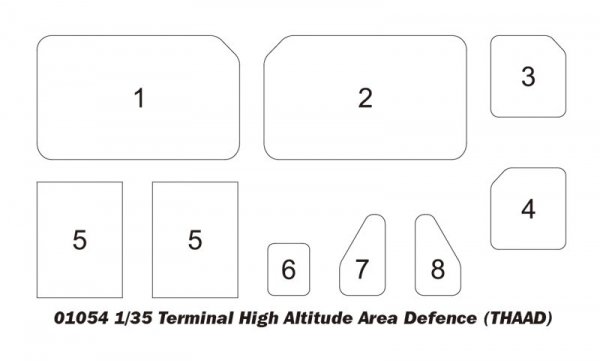 Trumpeter 01054 Terminal High Altitude Area Defence THAAD 1/35