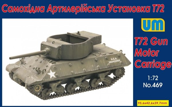 Unimodels 469 T72 Gun Motor Carriage 1/72