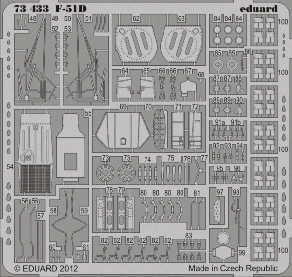 Eduard 73433 F-51D S. A. 1/72 ITALERI