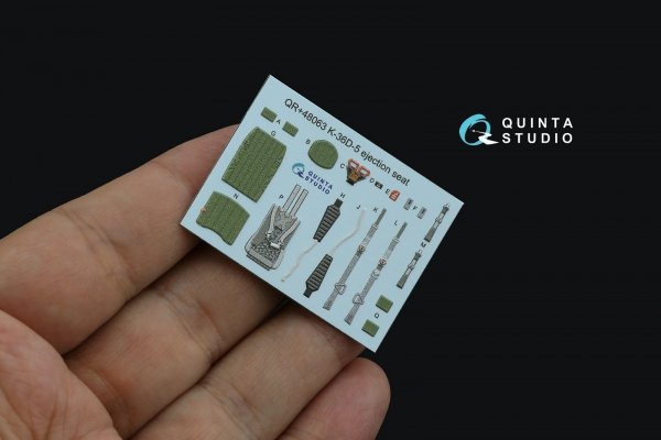 Quinta Studio QR+48063 K-36D-5 ejection seat (for Su-35, Su-57 aircraft) (All kits) 1/48