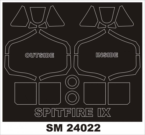 Montex SM24022 SPITFIRE IX for AIRFIX 1/24