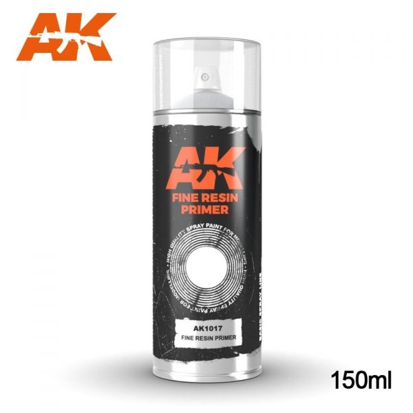 AK Interactive AK1017 FINE RESIN PRIMER SPRAY 150ml