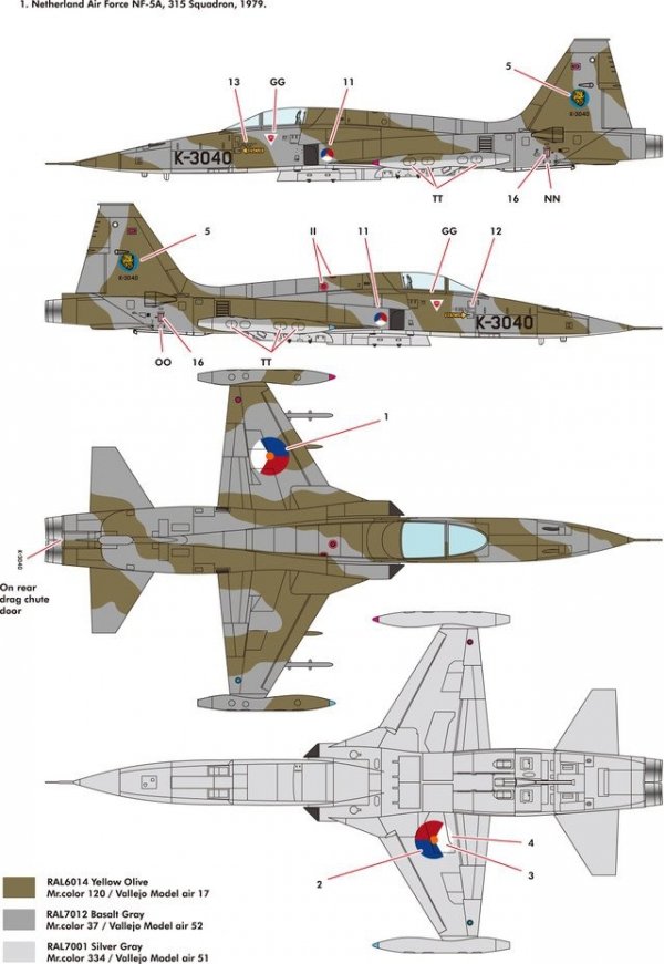 Kinetic K48110 NF-5A Freedom Fighter 1/48