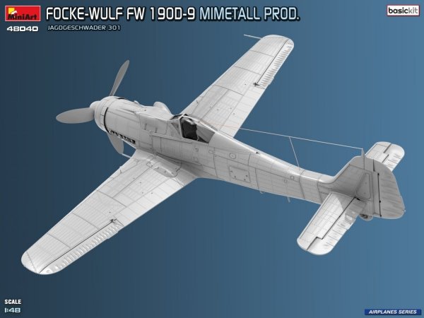 MiniArt 48040 FOCKE-WULF FW 190D-9. MIMETALL PROD. JAGDGESCHWADER 301. BASIC KIT 1/48