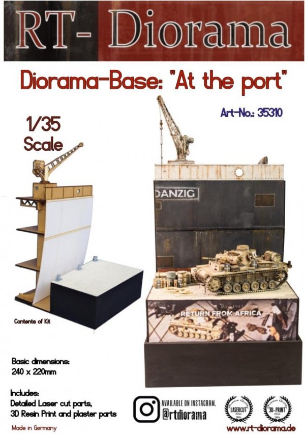 RT-Diorama 35310 Diorama-Base: &quot;At the port&quot; 1/35