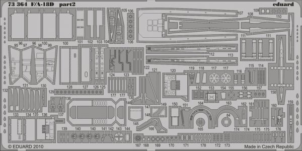 Eduard 73364 F/A-18D Photo etched set for ACADEMY 1/72