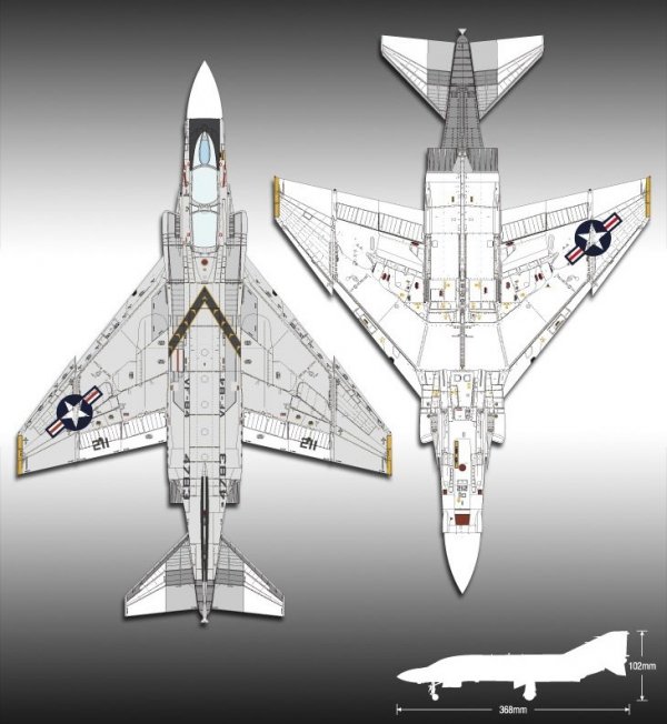 Academy 12305 USN F-4J VF-84 Jolly Rogers (1:48)