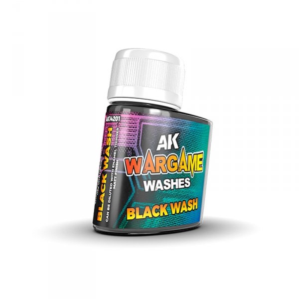 AK Interactive AK14201 BLACK WASH – WARGAME SERIES 35ml