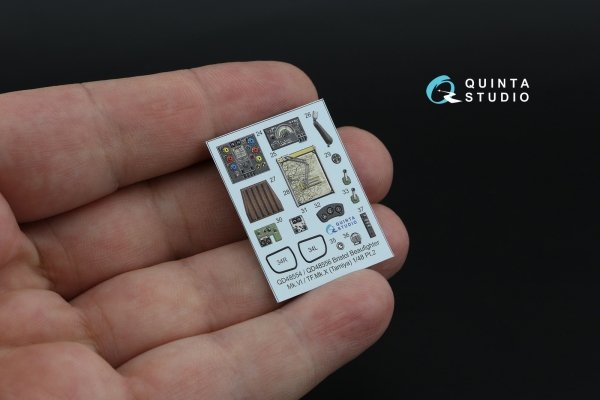 Quinta Studio QD+48556 Bristol Beaufighter TF.Mk.X 3D-Printed &amp; coloured Interior on decal paper (Tamiya) (with 3D-printed resin parts) 1/48