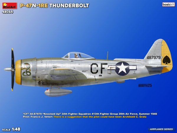 MiniArt 48064 P-47N-1RE THUNDERBOLT BASIC KIT 1/48