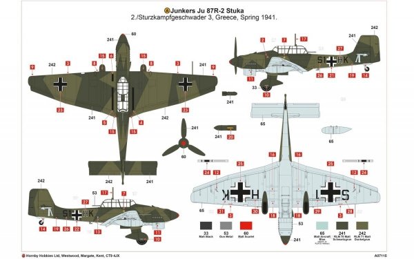 Airfix 07115 Junkers Ju87R-2/B-2 Stuka 1/48