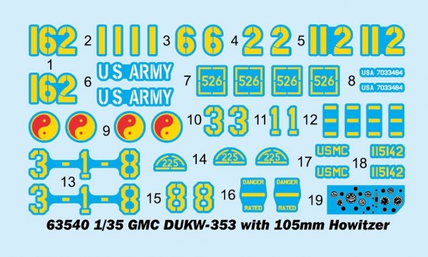 I Love Kit 63540 GMC DUKW-353 with 105mm Howitzer 1/35