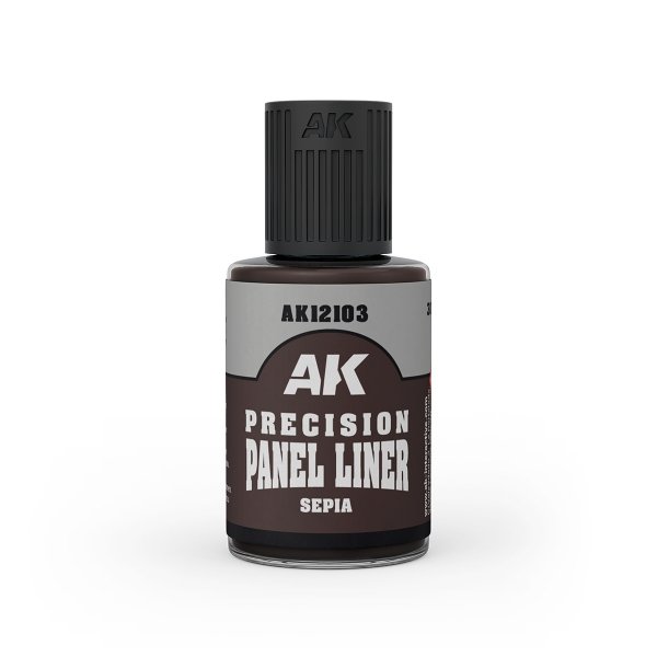 AK Interactive AK12103 SEPIA - PRECISION PANEL LINER 30ml