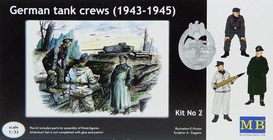 Master Box 3508 German tank crews (1943-1945) (1:35)