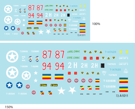 Star Decals 72-A1011 British Special Shermans BARV, Crab, Crocodile 1/72