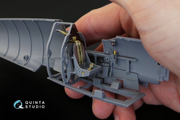 Quinta Studio QD32019 Spitfire Mk.VIII 3D-Printed &amp; coloured Interior on decal paper (for Tamiya kit) 1/32