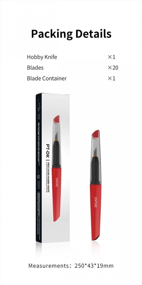 DSPIAE PT-DK Precision Hobby Knife / Precyyjny nóż modelarski