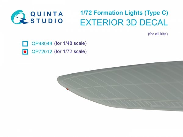 Quinta Studio QP72012 Formation Lights (Type C) (for all kits) 1/72