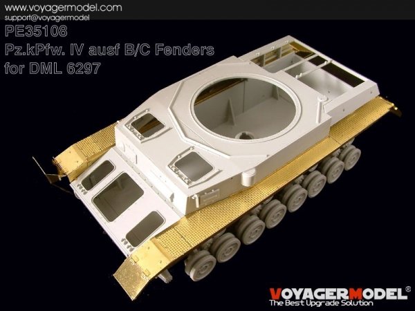 Voyager Model PE35108 Pz.kPfw. IV Ausf B/C Fenders (For DRAGON 6297) 1/35