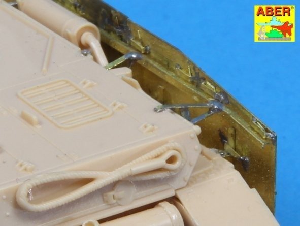 Aber 72A05 Osłony boczne do PzKpfw IV (H.J),Brummbar / Side skirts for PzKpfw IV (H.J),Brummbar 1/72