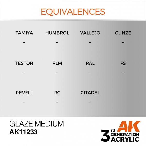 AK Interactive AK11233 GLAZE MEDIUM – AUXILIARY 17ml