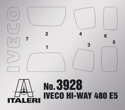 Italeri 3928 IVECO HI-WAY 480 E5 LOW ROOF 1/24