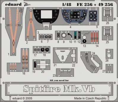 Eduard FE256 Spitfire Mk. Vb 1/48 Tamiya