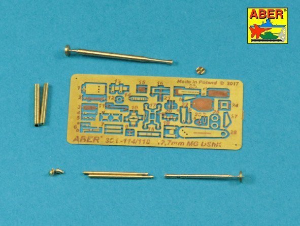 Aber 35L-114 Barrel for Russian 12,7mm heavy machine gun DShK, WWII version (JS-2:; JS-3; JSU-152) (1:35)