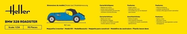Heller 80701 BMW 328 Roadster 1/24