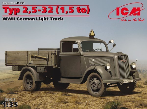 ICM 35401 Typ 2.5-32 (1.5 to) WWII German Light Truck (1:35)