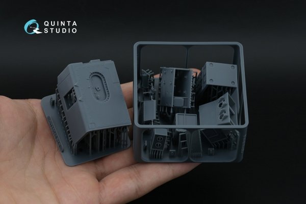 Quinta Studio QD+35169 SH-60F Seahawk 3D-Printed &amp; coloured Interior on decal paper (Kitty Hawk) (with 3D-printed resin parts) 1/35