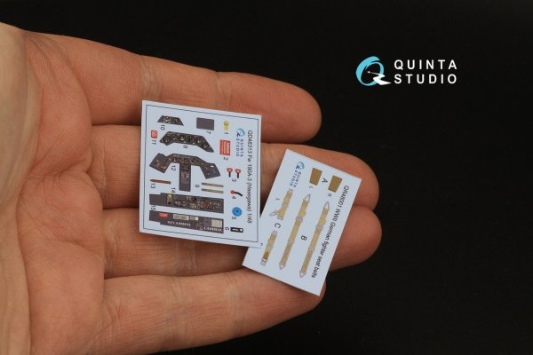 Quinta Studio QD48313 Fw 190A-3 3D-Printed &amp; coloured Interior on decal paper (Hasegawa) 1/48
