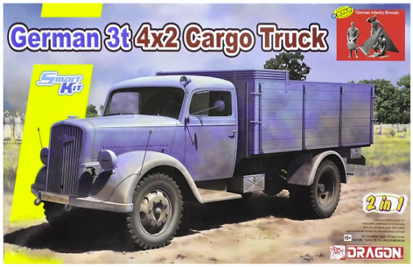 Dragon 6974 German 3t 4x2 Cargo Truck (2 in 1) 1/35