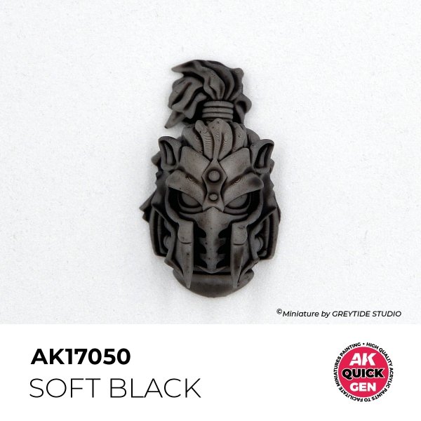 AK Interactive AK17050 SOFT BLACK – QUICK GEN COLOR 18ml