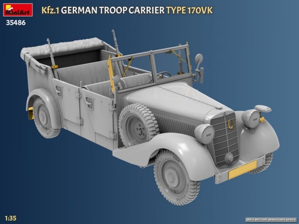 MiniArt 35486 Kfz.1 German Troop Carrier Type 170VK 1/35