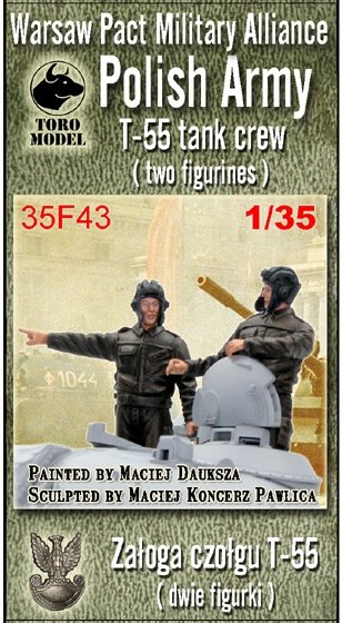 Toro 35F43 Układ Warszawski - Wojsko Polskie Załoga czołgu T-55 - Dwie figurki 1/35