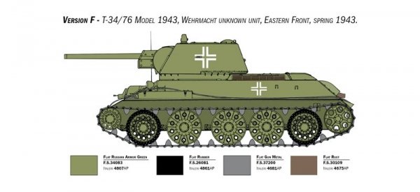 Italeri 6570 T-34/76 mod. 1943 1/35