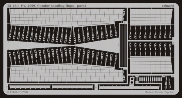 Eduard 72464 Fw 200C Condor landing flaps  for REVELL 1/72
