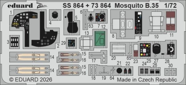 Eduard SS864 Mosquito B.35 for AIRFIX 1/72