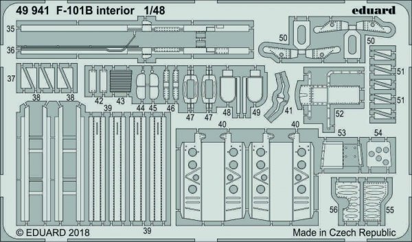 Eduard 49941 F-101B interior 1/48 KITTY HAWK