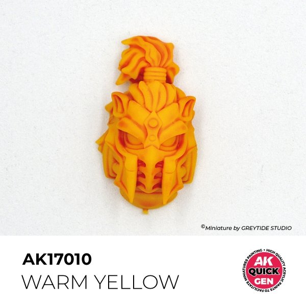 AK Interactive AK17010 WARM YELLOW- QUICK GEN COLOR 18ml