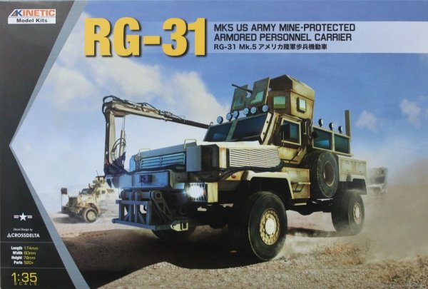 Kinetic K61015 RG-31 Mk.5 US Army Mine Protected Armored Personel Carrier 1:35