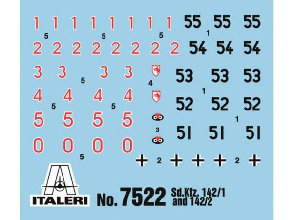 Italeri 7522 Sd.kFZ 142/1 STURMGESCH.III (2x fast kit)  (1:72)