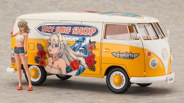 Hasegawa SP658-52458 Volkswagen Type 2 Delivery Van "Lucy McDonnell" w/ Figure 1/24