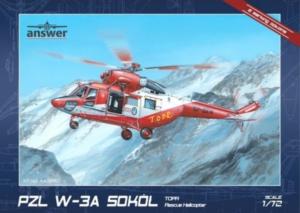 Answer AA72002 PZL W-3A Sokół TOPR Rescue Helicopter 1/72