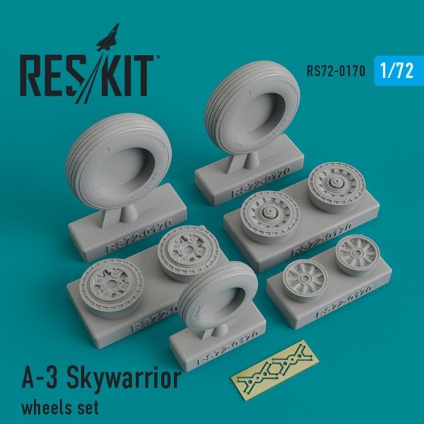 RESKIT RS72-0170 A-3 &quot;SKYWARRIOR&quot; WHEELS SET 1/72