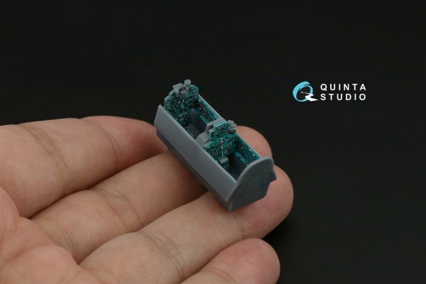 Quinta Studio QD+72242 MiG-21UM 3D-Printed &amp; coloured Interior on decal paper ( KP )( with 3D-printed resin parts ) 1/72